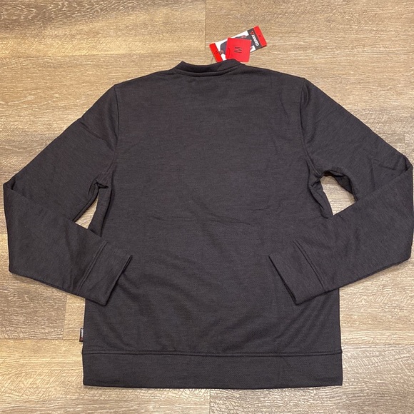 NWT Gerry Men’s Textured Crew Sweatshirt in Black Size M - Picture 6 of 6